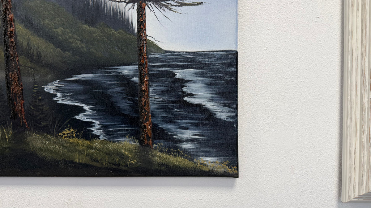 Painting # by Dani from Happily Painted - 16x20" Canvas - Oregon Coast Seascape