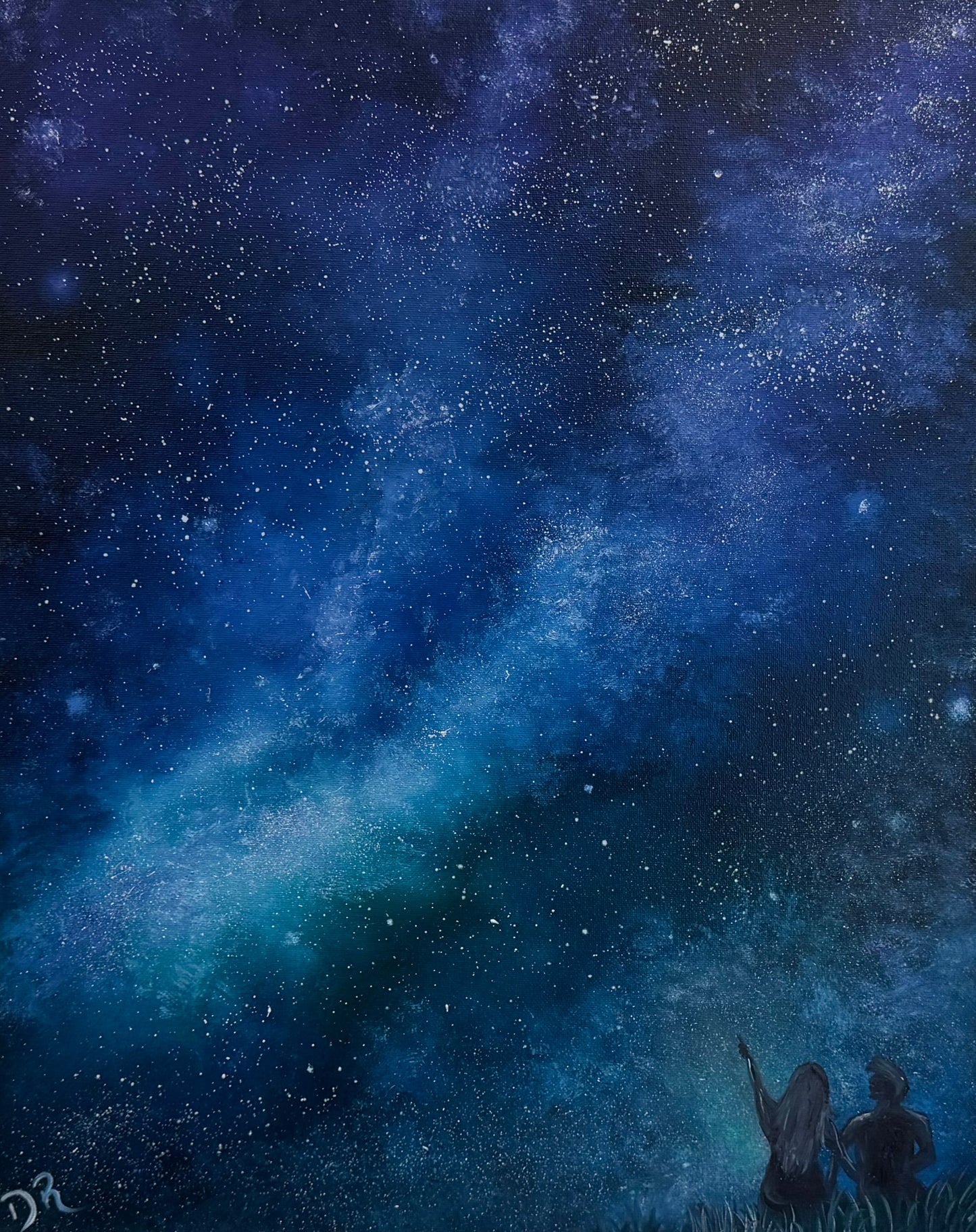 Painting # by Dani from Happily Painted - 16x20" Canvas - Show You The Stars