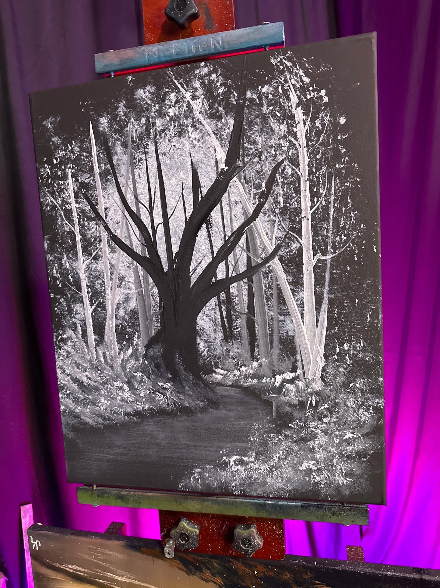 Painting #1480 - 16x20" Canvas - Autumn Forest Landscape