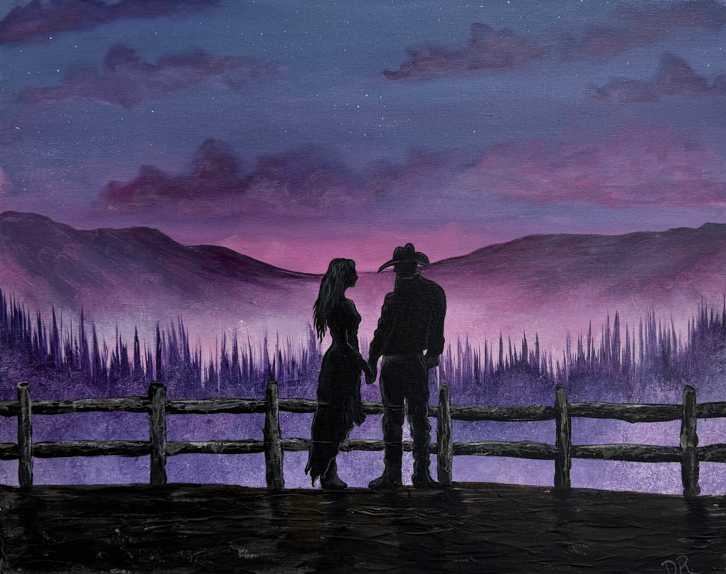 Painting # by Dani from Happily Painted - 16x20" Canvas - Farmers Daughter