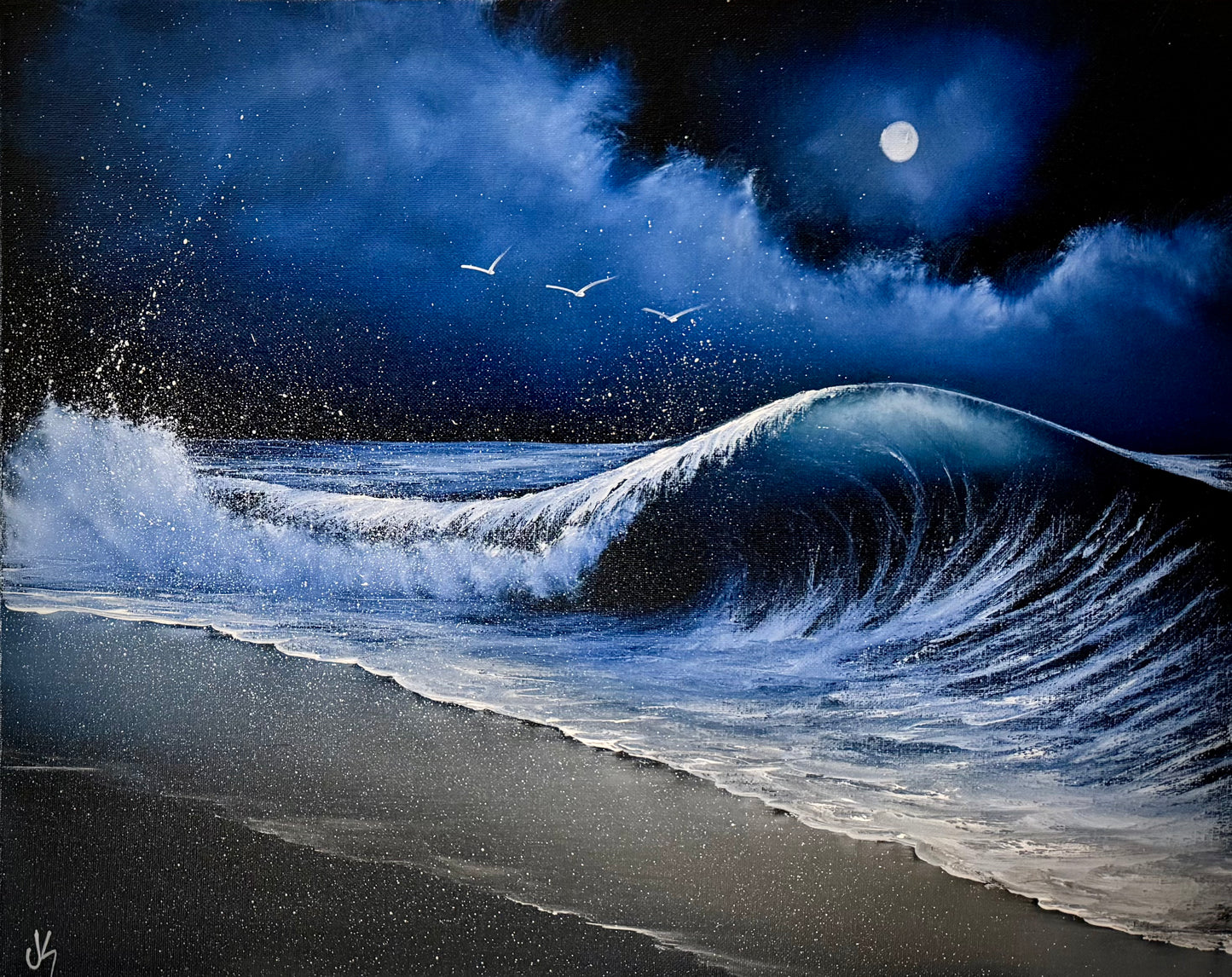 GROUP Painting Class - 6pm - Crashing Wave Seascape with PaintWithJosh 4-18-26