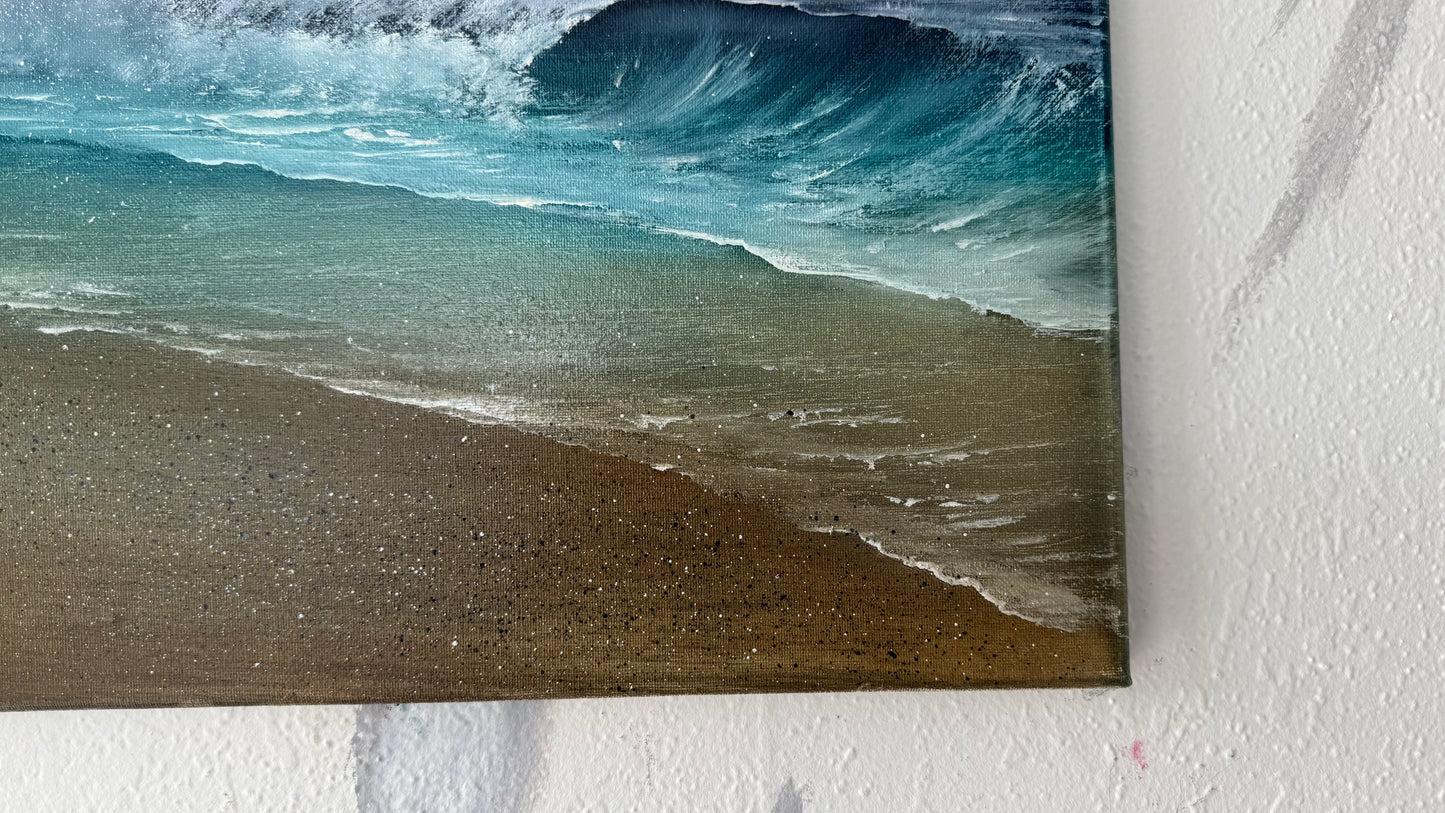 Painting 1944 - 16X20" Seascape with seagulls painted 7/18/25 by PaintWithJosh