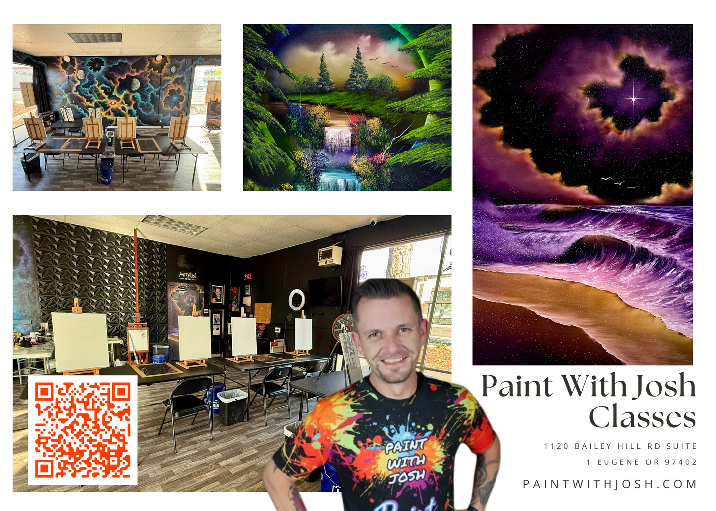 INDIVIDUAL - IN-PERSON - 2-3HR Painting Class with PaintWithJosh - Paint With Josh