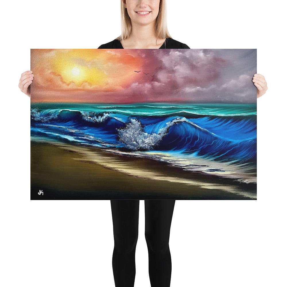 Poster Print - Pirate's Bay Seascape by PaintWithJosh - Paint With Josh