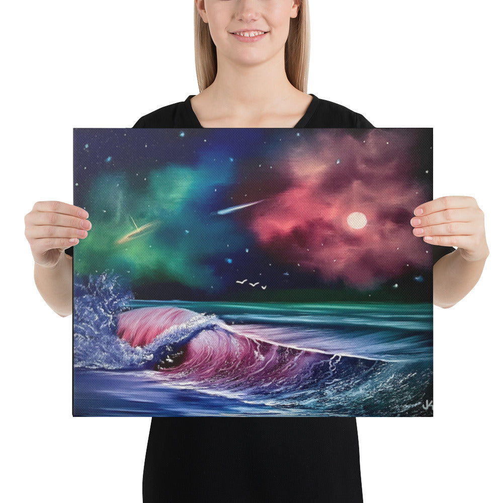 Canvas Print - High Tide Seascape by PaintWithJosh - Paint With Josh