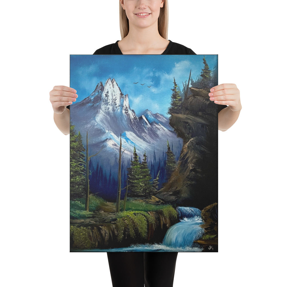 Canvas Print - Majestic Royal Waterfall Landscape by PaintWithJosh - Paint With Josh