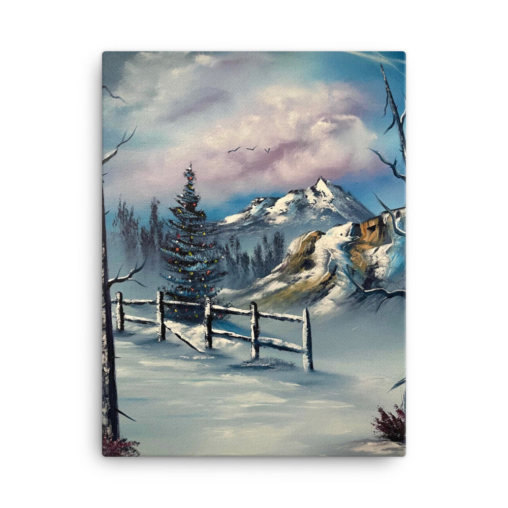 Canvas Print - Winter Christmas by PaintWithJosh - Paint With Josh