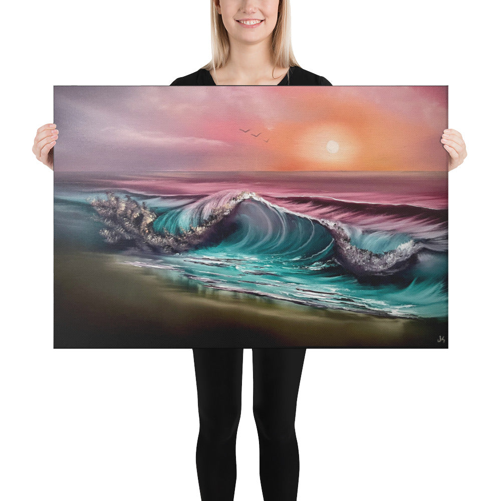 Canvas Print - Deathly Shallows Seascape by PaintWithJosh - Paint With Josh