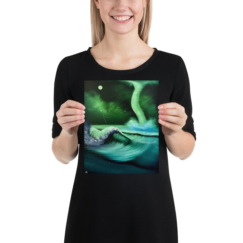 Poster Print - Water Spout Seascape by PaintWithJosh