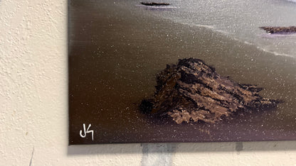 Painting #2197 - 16x20" Canvas - Oregon Coast Seascape painted 12-21-25