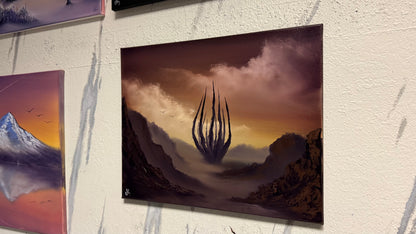 Painting #2222 - 16x20" Canvas - The Abyss painted 1-4-26