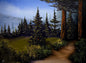 Painting #2580 - 18x24" Canvas - Mt Rainier Forest Landscape painted 9-4-26