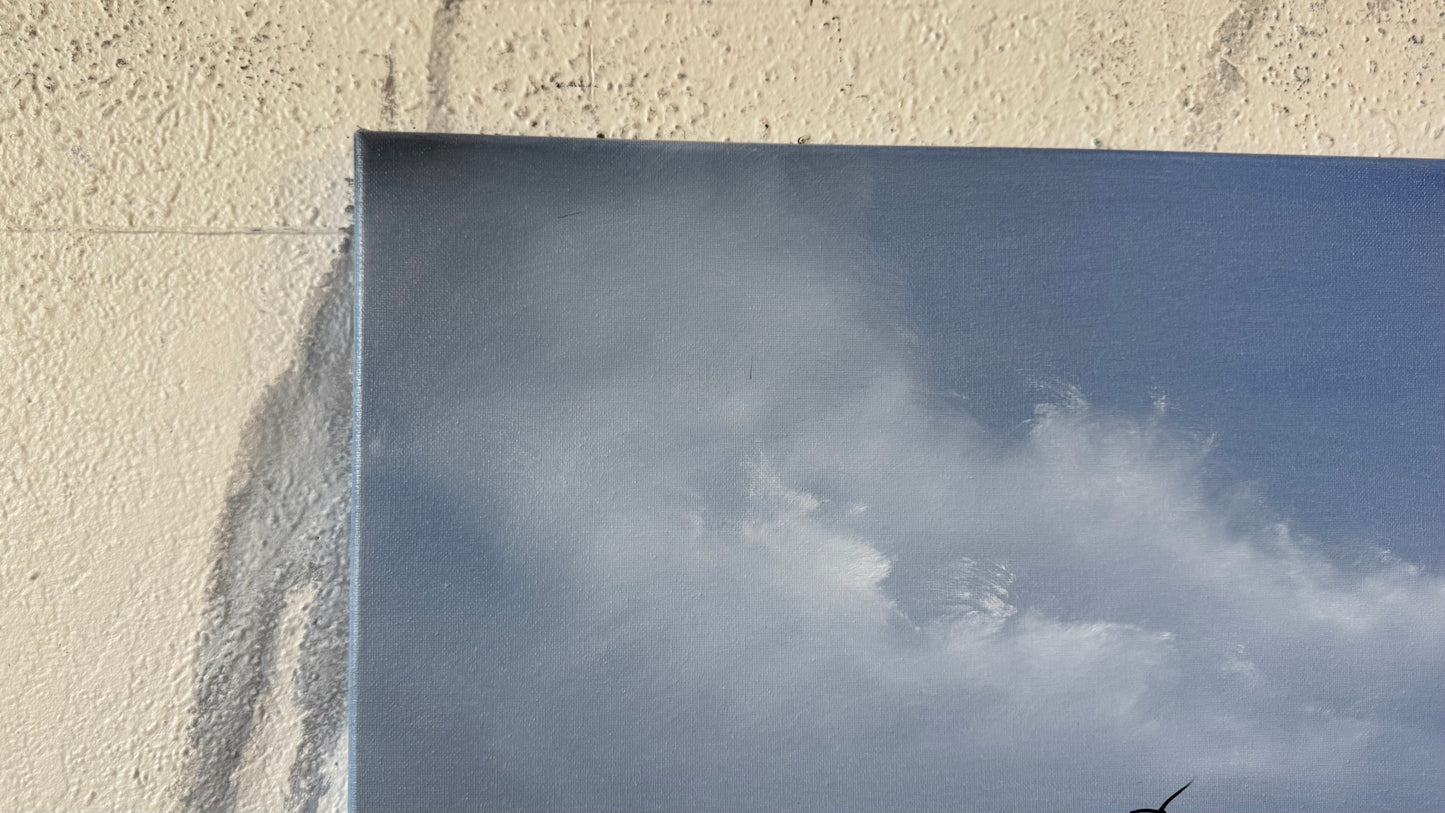 Painting #2435 - 20x24" Canvas - East Coast Seascape painted 5-11-26