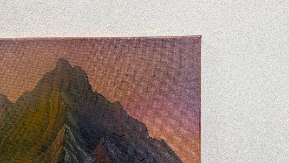 Painting #2582 - 16x20" Canvas - Mountain Landscape by Josh and Dani painted 9-5-26