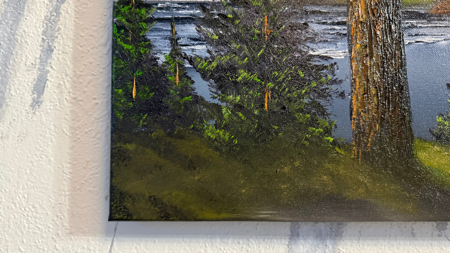 Painting #2455 - 16x20" Canvas - Lighthouse Keepers Trail painted 5-23-26