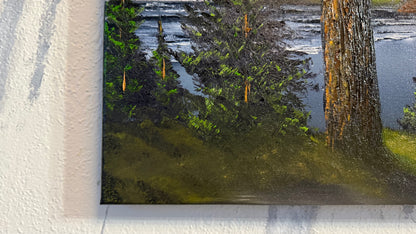 Painting #2455 - 16x20" Canvas - Lighthouse Keepers Trail painted 5-23-26