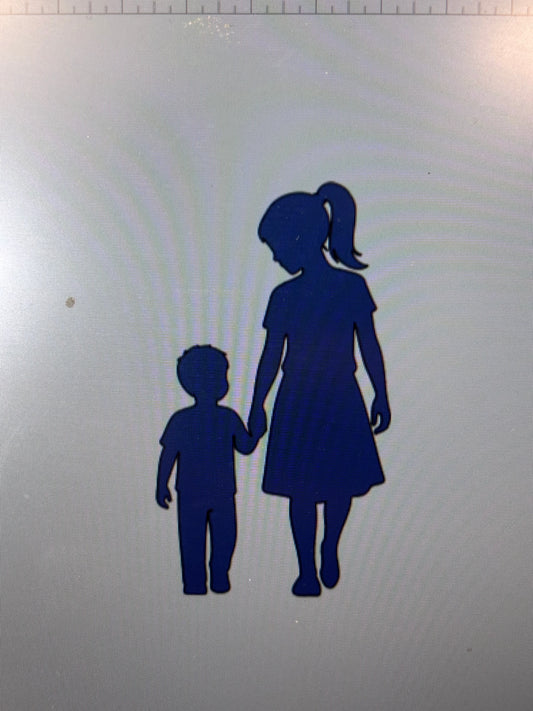 Decal - Big Sister Little Brother - Removable Adhesive Sticker