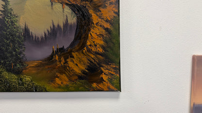 Painting #2562 - 16x20" Canvas - Acrylic and Oil Landscape with Josh and Dani painted 8-23-26