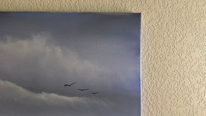 Painting #2499 - 20x24" Canvas - Crashing Wave Seascape painted 7-2-26