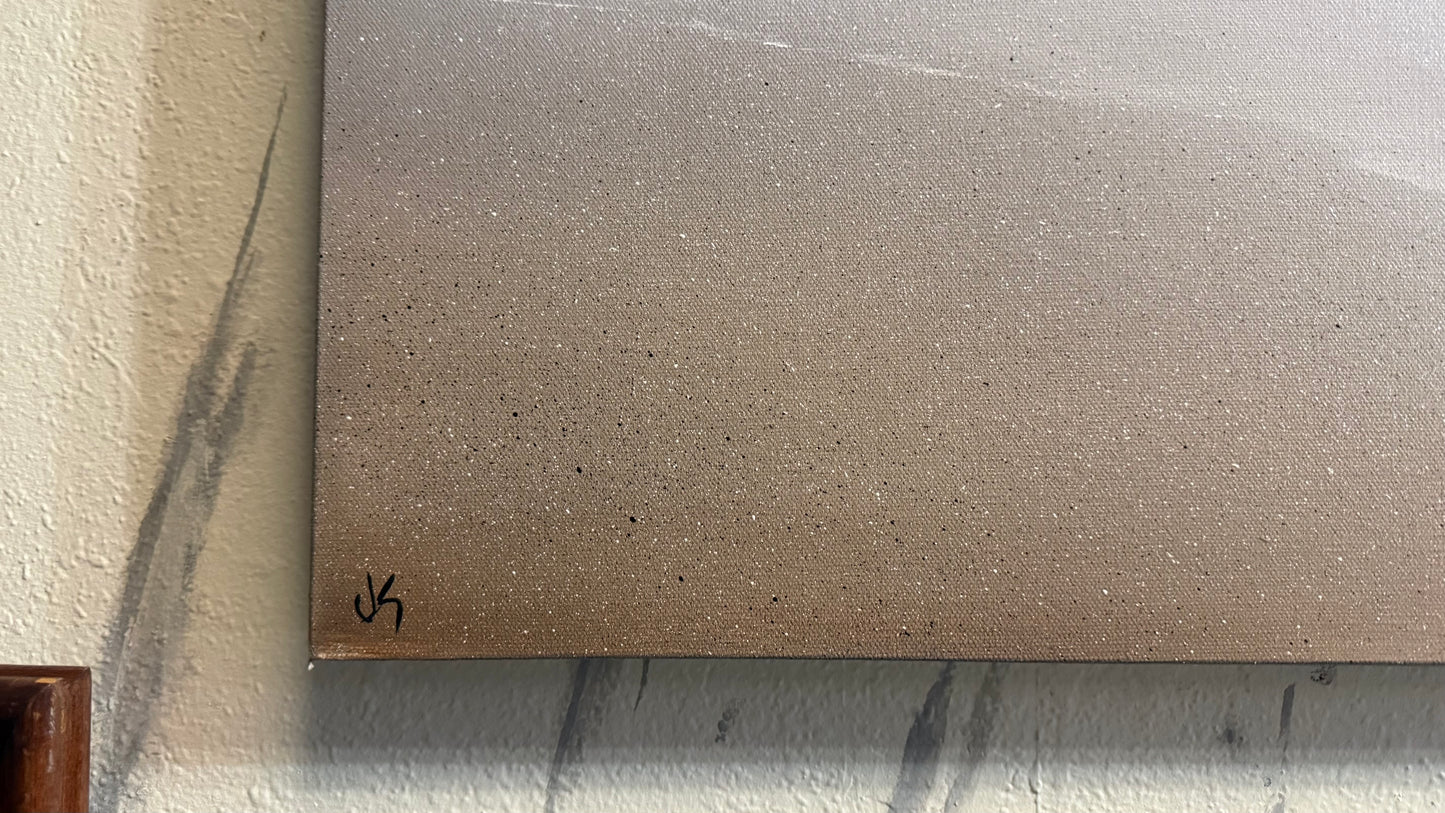 Painting #2315 - 24x24" Pro Series Canvas - Crashing Wave Seascape painted 3-2-26