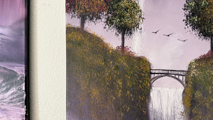 Painting #2374 - 16x20" Canvas - Multnomah Falls painted 4-5-26