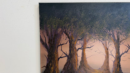Painting #2660 - 16x20" Canvas - Forest Landscape painted 10-23-26