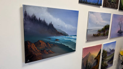 Painting #2568 - 20x24" Canvas - Oregon Coast Seascape painted 8-27-26