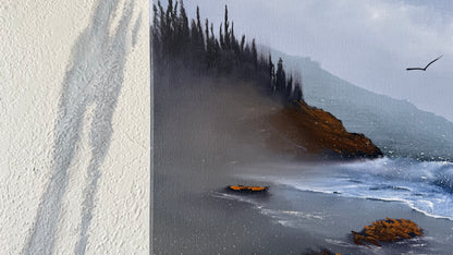 Painting #2461 - 16x20" Canvas - Oregon Coast painted 5-27-26