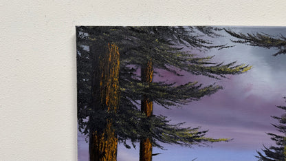 Painting #2643 - 20x24" Canvas - Cloudy Blue Sky Landscape painted 10-9-26