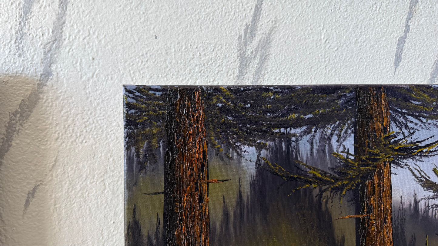 Painting #2410 - 16x20" Canvas - Lighthouse Keeper's Trail painted 4-25-26