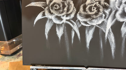 Painting #2276 - 16x20" Color Your Own Canvas - Rose Bouquet painted 2-7-26