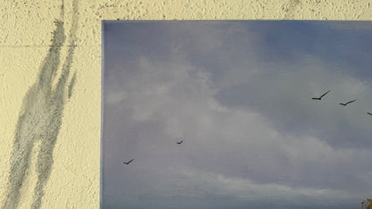 Painting #2425 - 18x24" Canvas - Old Boat Seascape painted 5-4-26