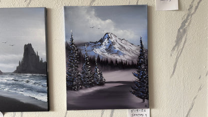 Painting #2409 - 16x20" Canvas - Road To Mt Hood Landscape painted 4-24-26