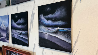 Painting #2324 - 16x20" Canvas - Acrylic Seascape painted 3-8-26