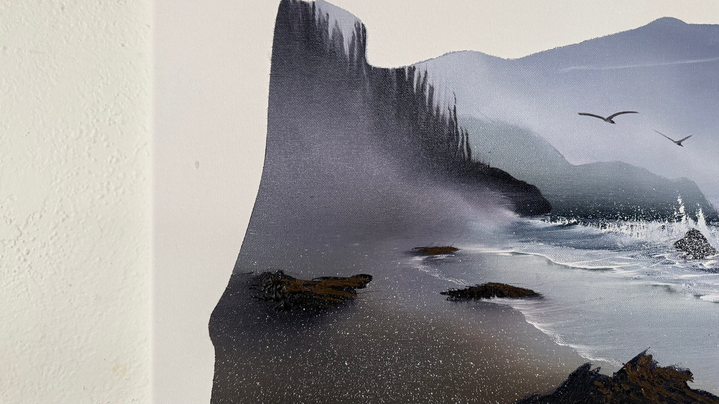 Painting #2098 - 16x20" Canvas - Oregon Coast Inside Oregon painted 10-12-25