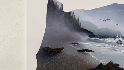 Painting #2098 - 16x20" Canvas - Oregon Coast Inside Oregon painted 10-12-25