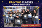 Bachelorette Painting Party - 6pm - Sunset Mountain River Landscape with PaintWithJosh Sunday 6-28-26