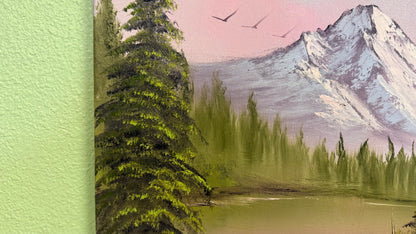 Painting #2079 - 16x20" Canvas - Mountain Landscape painted 9-29-25