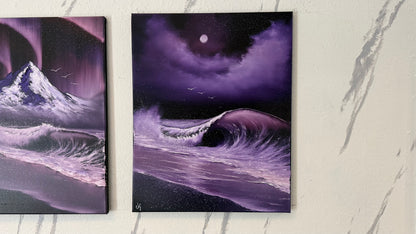 Painting #2378 - Crashing Wave Seascape painted 4-7-26