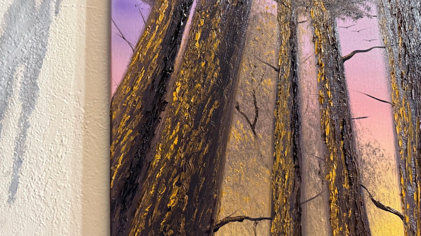 Painting #2302 - 16x20" Canvas - Deep Forest painted 2-23-26