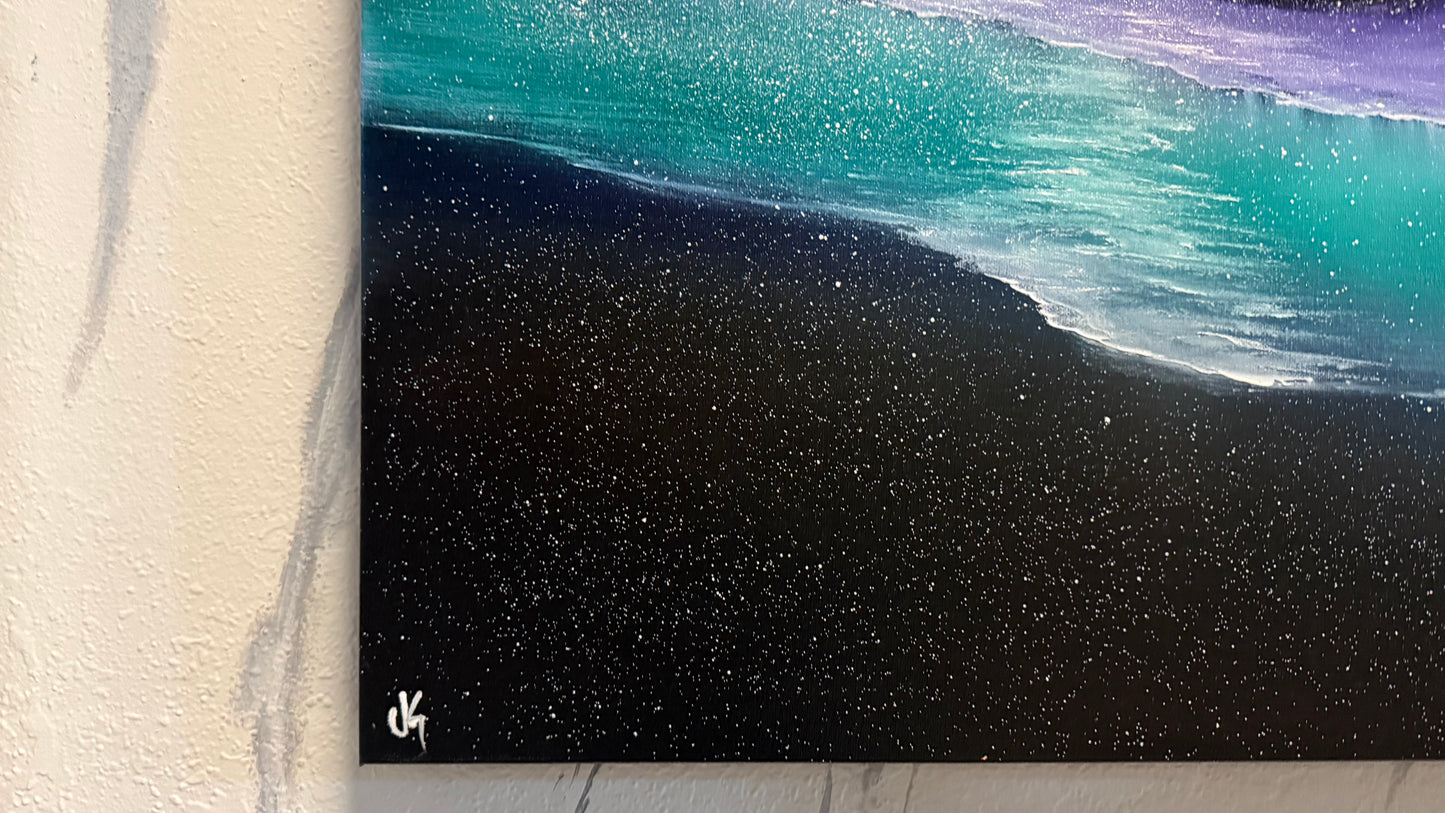 Painting #2190 - 24x30" Canvas - Crashing Wave Seascape painted 12-15-25