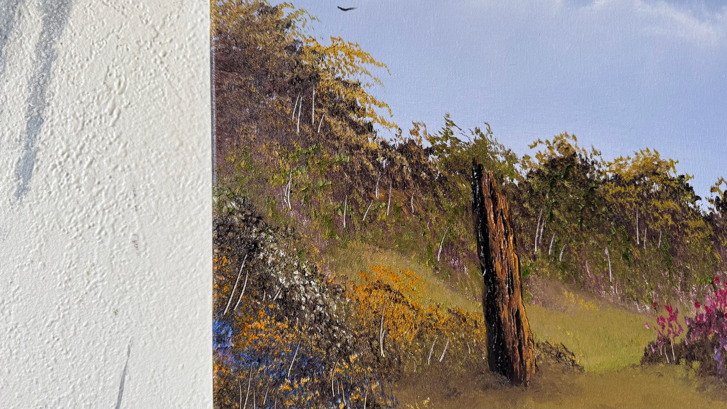 Painting #2447 - 16x20" Canvas - Fence Post painted 5-19-26