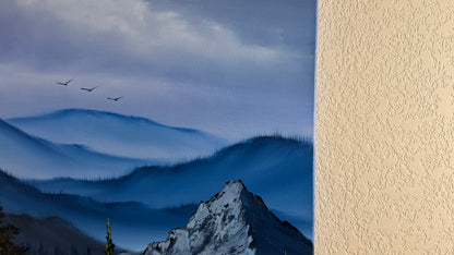 Painting #2514 - 20x24" Canvas - Rolling Hills Mountain Landscape painted 7-13-26