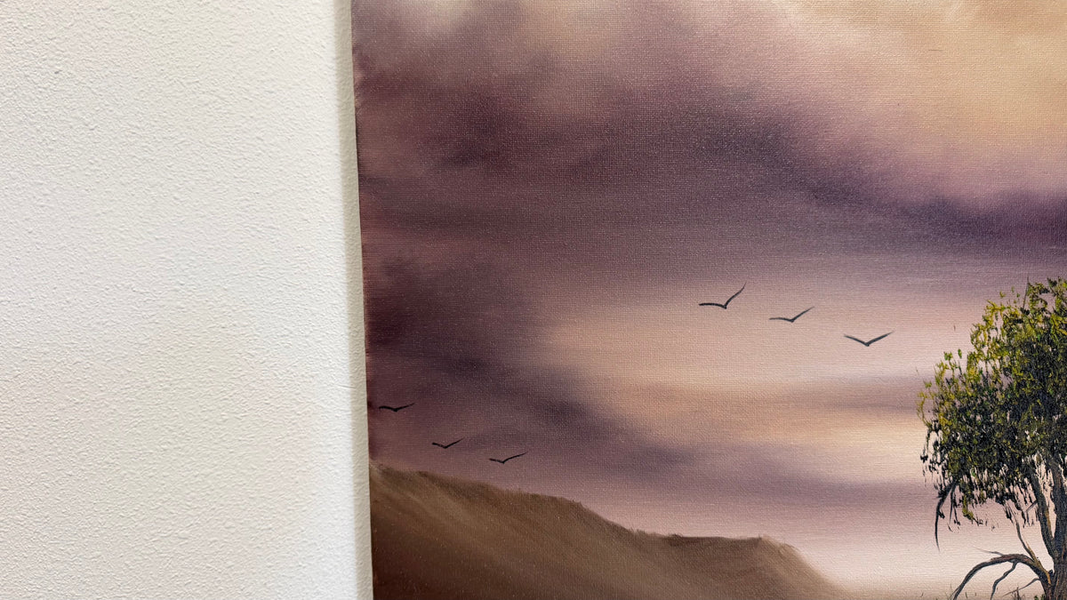 Painting #2602 - 16x20" Canvas - Dramatic Desert Sky painted 9-16-26