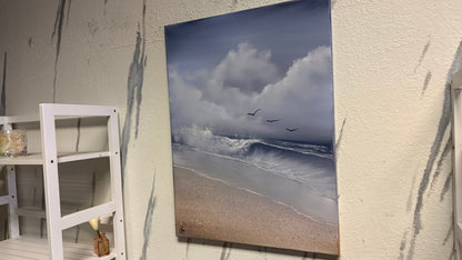 Painting #2126- 18x24" Canvas - Seascape painted 10-27-25