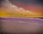 Painting #2475 - 16x20" Canvas - Sunset Seascape painted 6-3-26