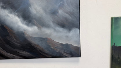 Painting #2572 - 22x28" Canvas - Josh and Dani Mountain Landscape painted on 8-29-26