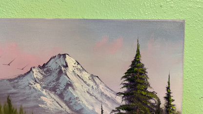 Painting #2079 - 16x20" Canvas - Mountain Landscape painted 9-29-25