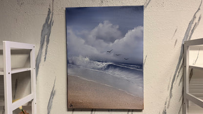 Painting #2126- 18x24" Canvas - Seascape painted 10-27-25