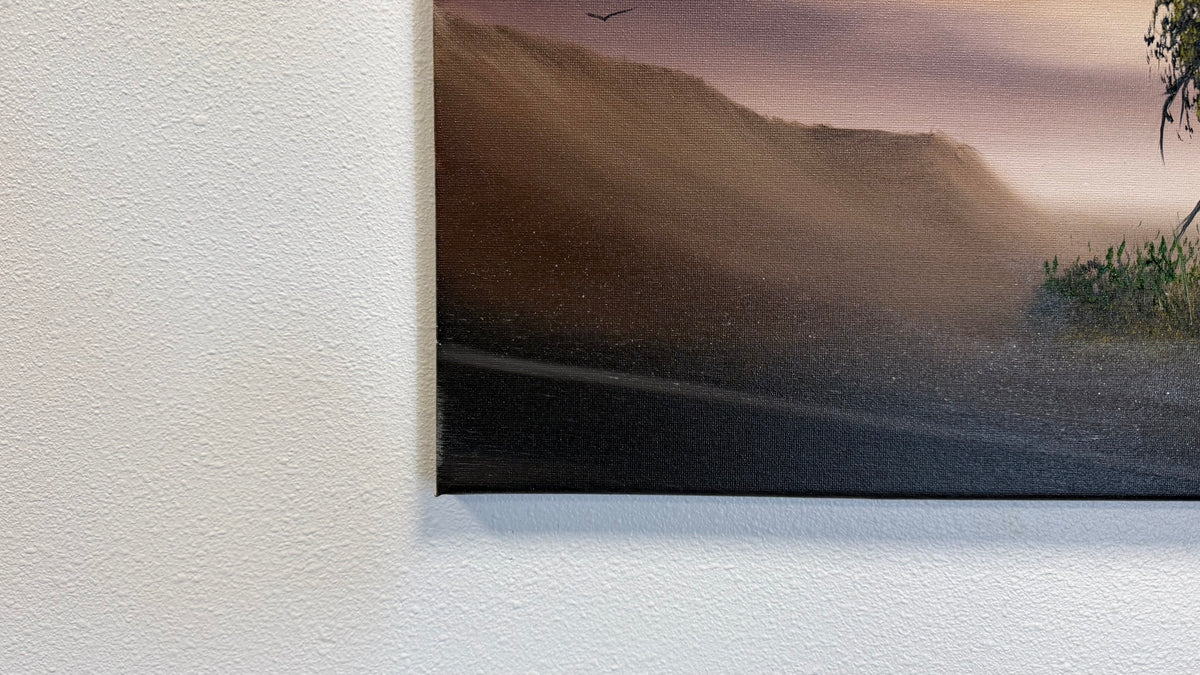 Painting #2602 - 16x20" Canvas - Dramatic Desert Sky painted 9-16-26